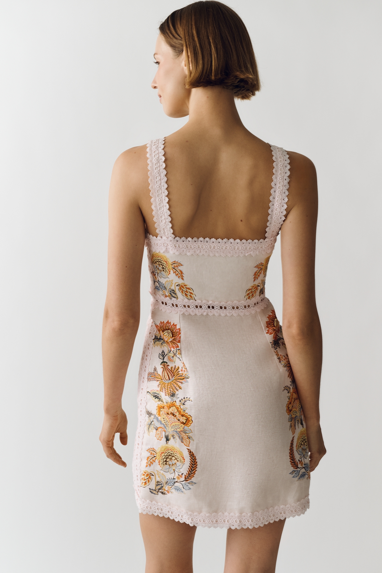 Farm Rio Linen Buttondown Mini Dress