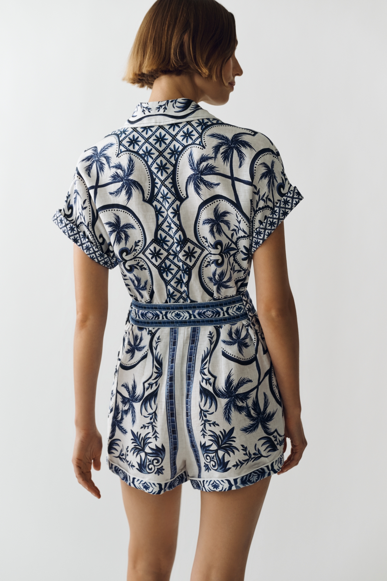 Farm Rio Wonderful City Linen Romper