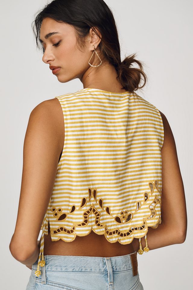 Farm Rio Richilieur Embroidered Tank #3