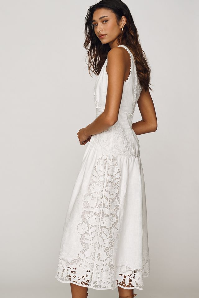 ワンピース Rio blouse set dress Farm Rio Richilieur Midi Dress | Anthropologie