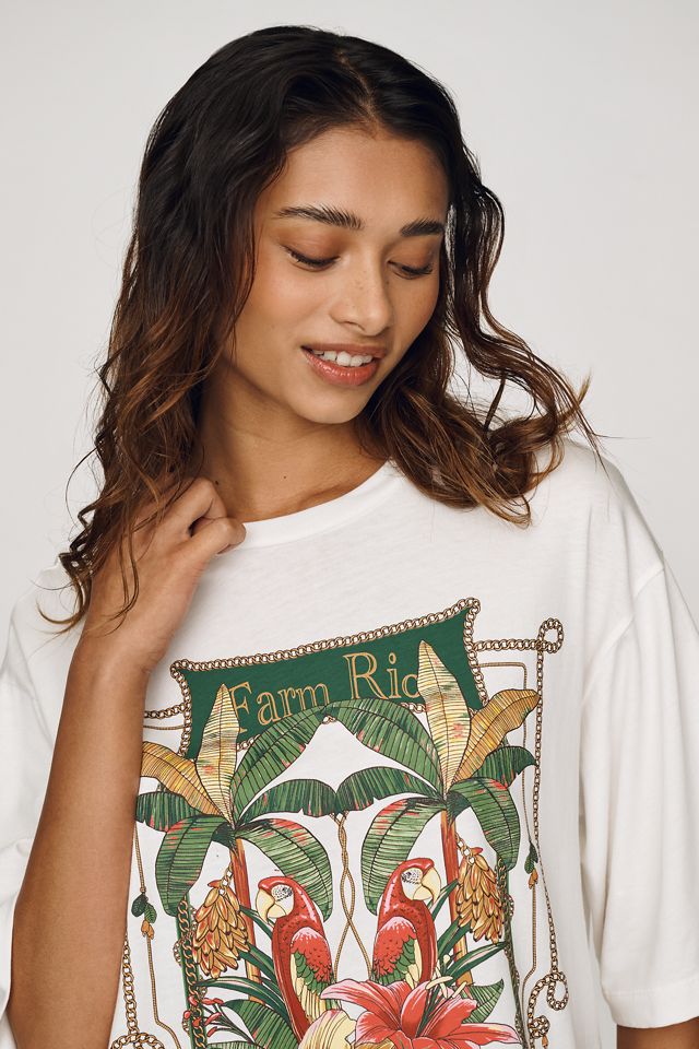 Farm Rio Tropical Royalty Cotton T-Shirt Dress #3