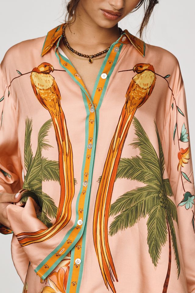 Farm Rio Birds Buttondown Shirt #2