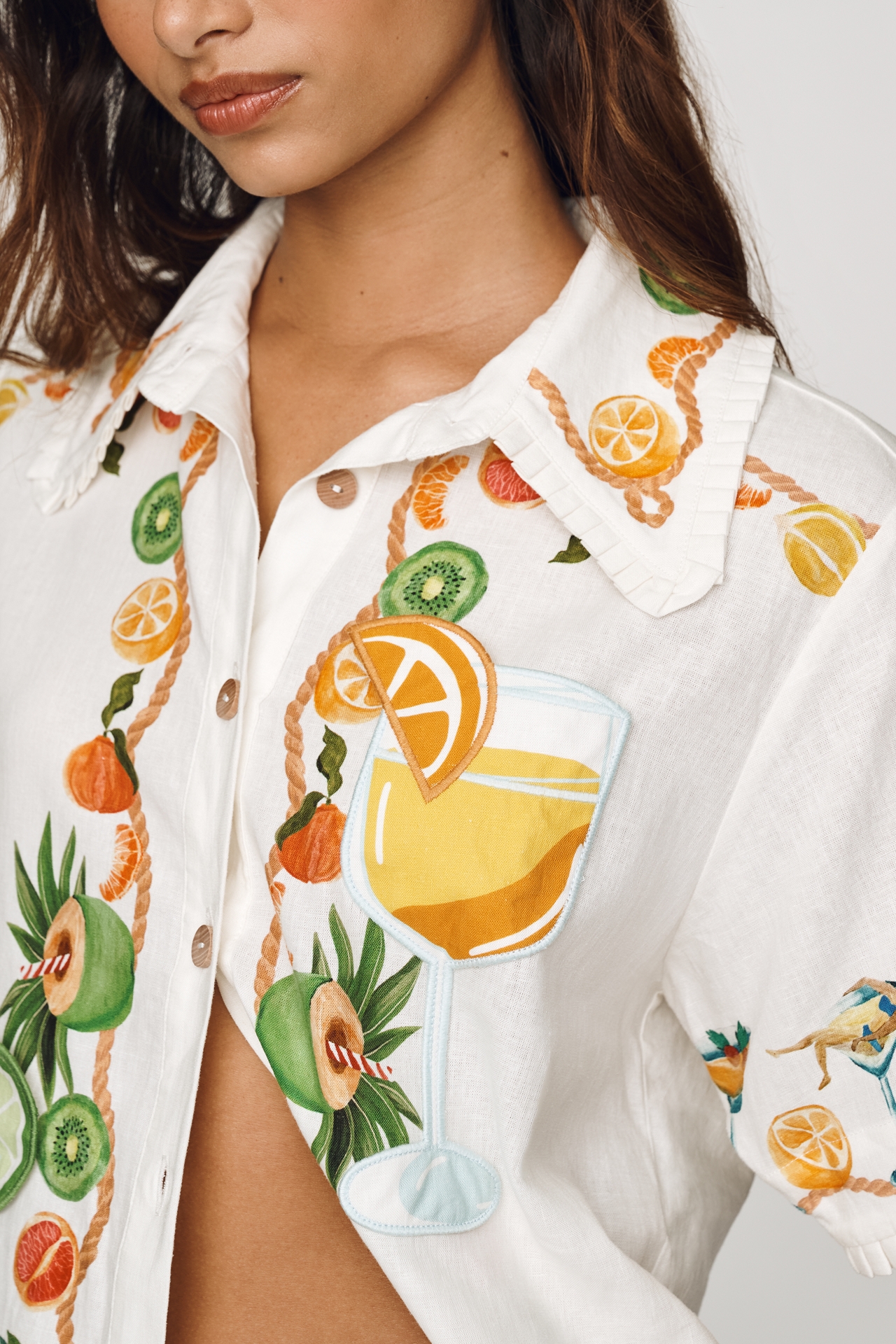 Farm Rio Biricutico Buttondown Shirt
