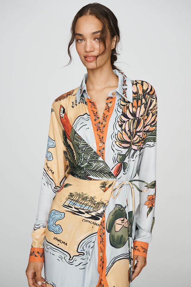 Farm Rio Beaches Shirtdress #1