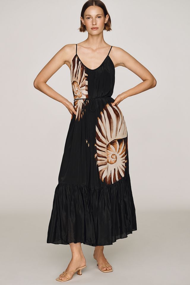 Farm Rio Ammonite Scoop-Neck Midi Dress #1