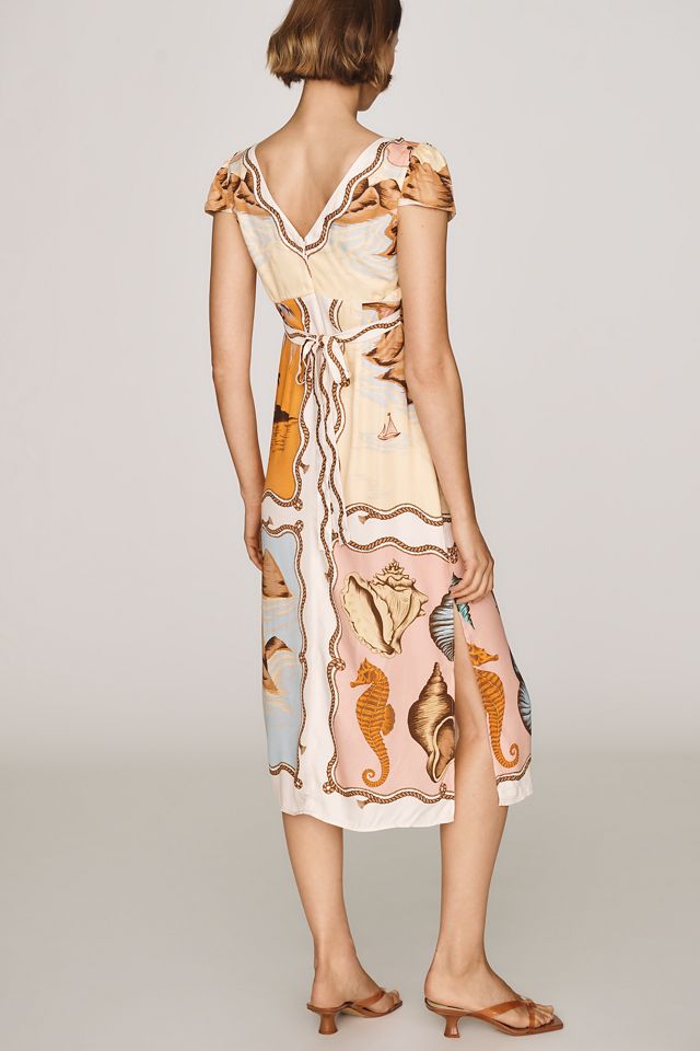Farm Rio Souvenir Short-Sleeve Midi Dress #3