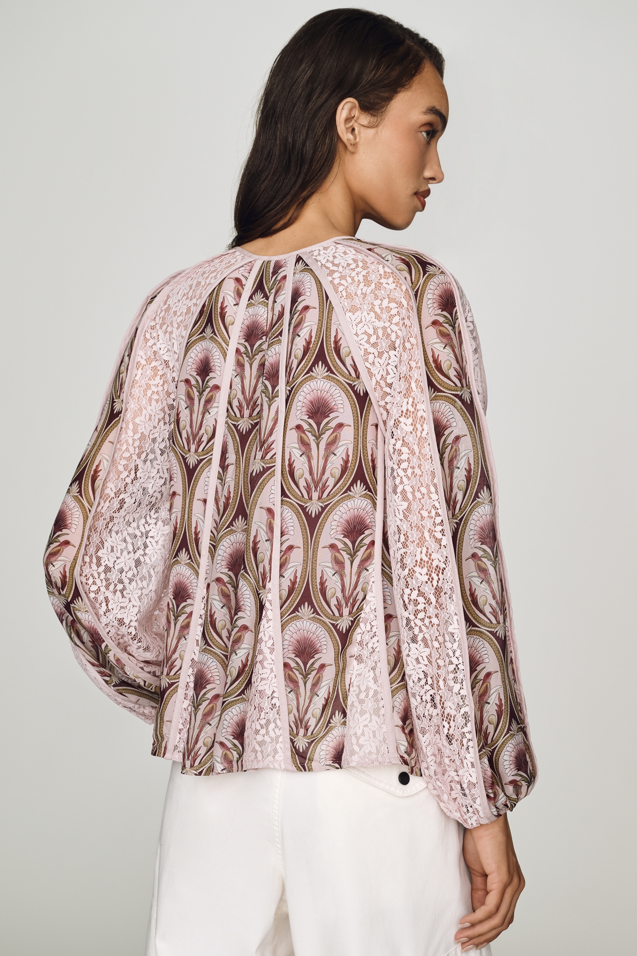 Farm Rio Birds Tree Garden Blouse