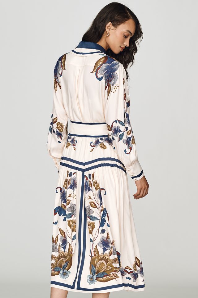 Farm Rio Golden Nature Belt Midi Dress #2
