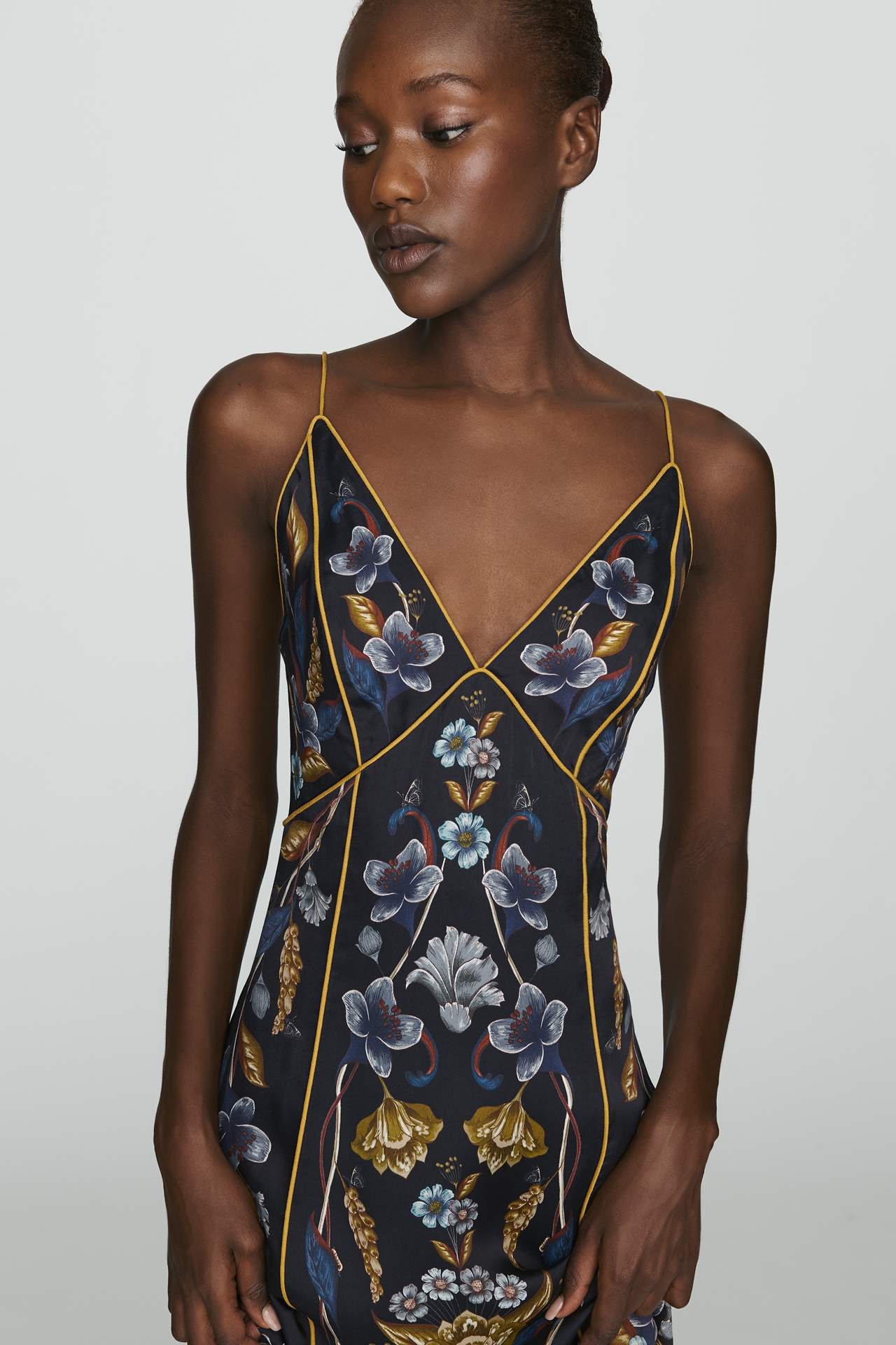 Farm Rio Golden Nature Maxi Dress