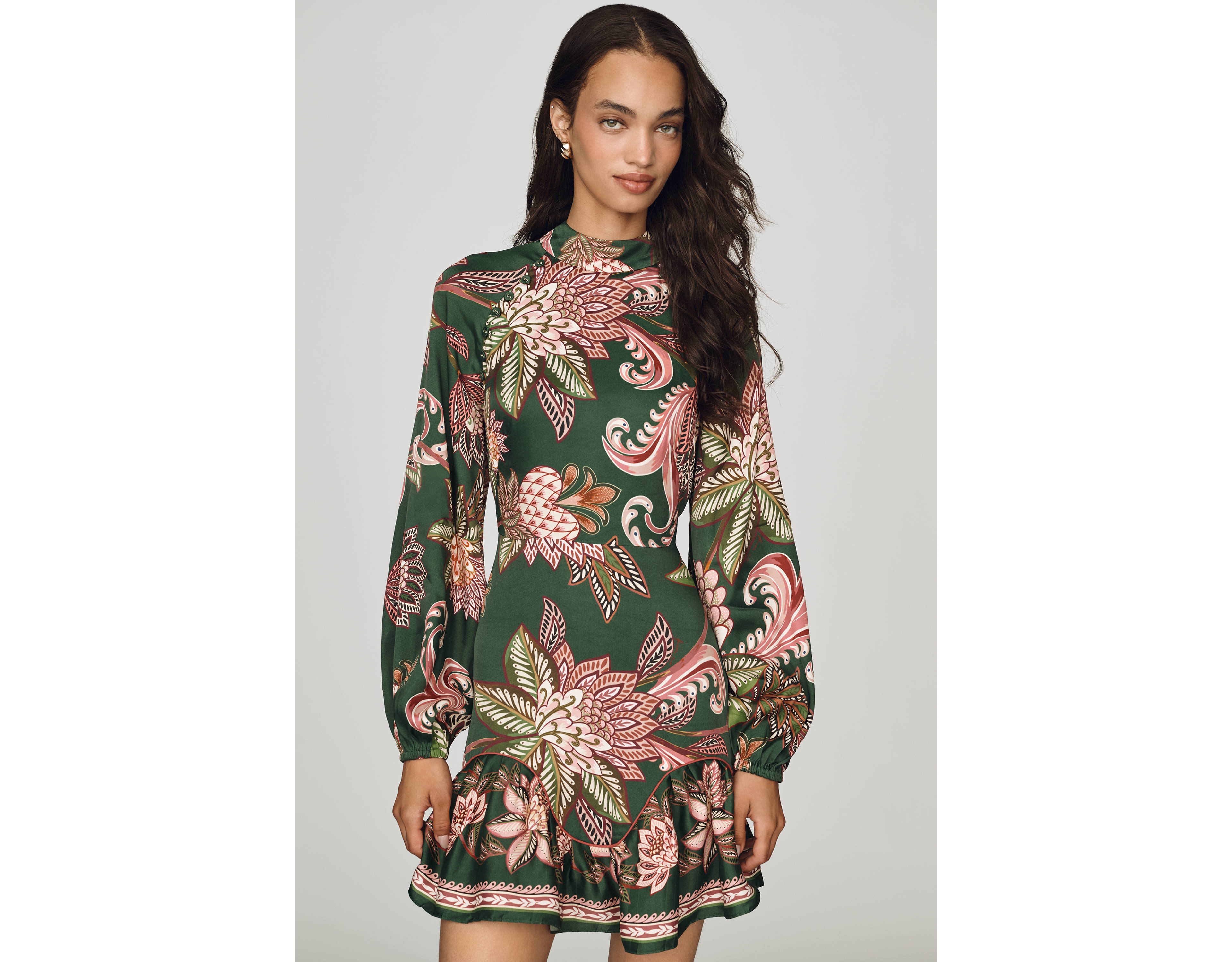 Farm Rio Arabesque Floral Mini Dress