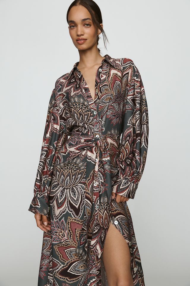 Farm Rio Tapestry Flowers Midi Dress #1