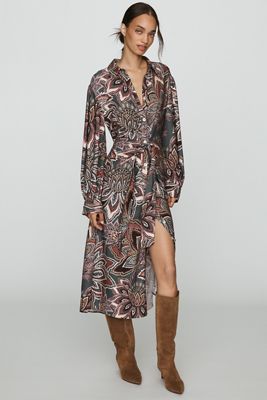 Farm Rio Tapestry Flowers Midi Dress