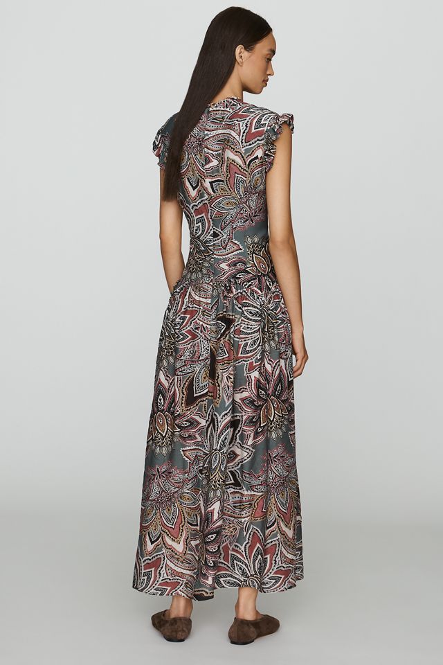 Farm Rio Tapestry Flowers Midi Dress #3
