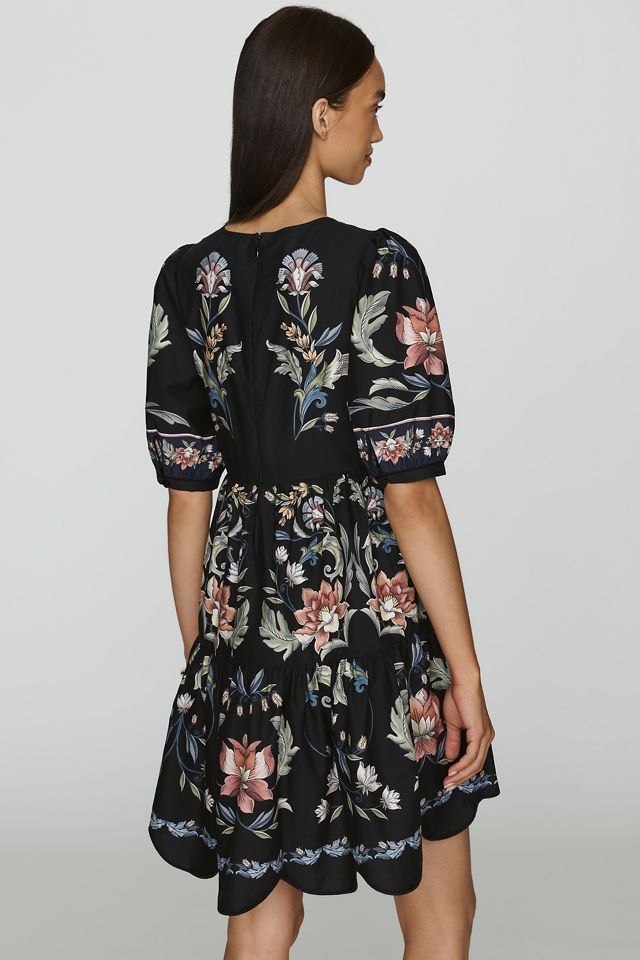 Farm Rio 100% Cotton Scalloped Mini Dress #1