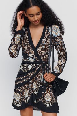 Farm Rio Daniela Wrap Mini Dress