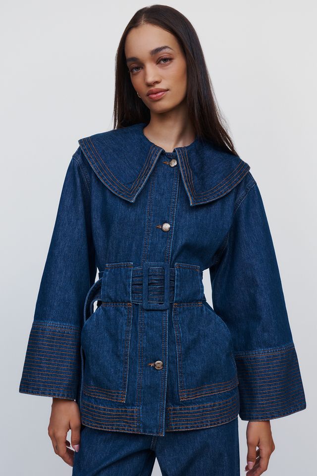 Farm Rio Denim Trench Coat #4