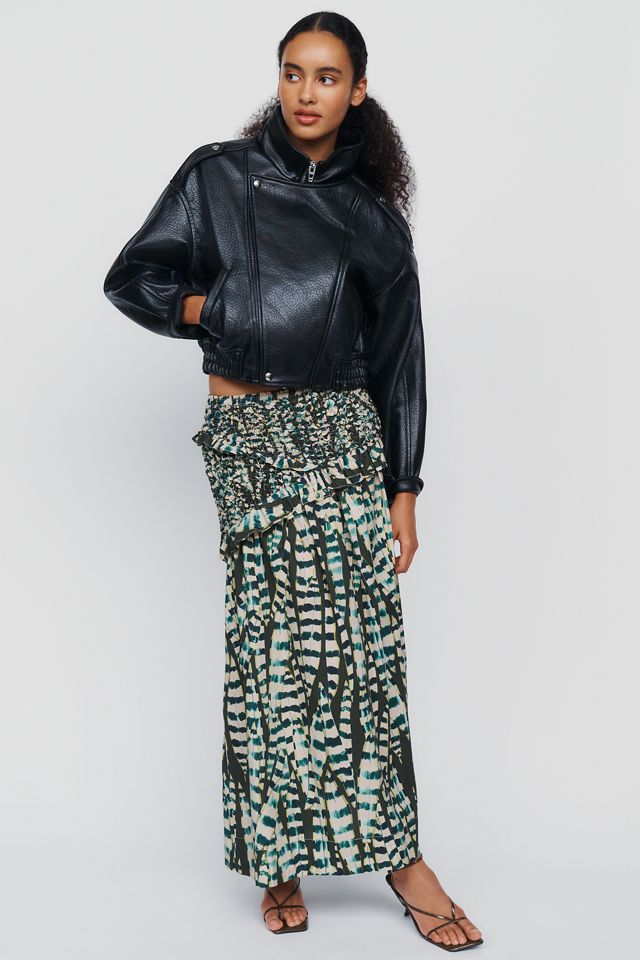 Farm Rio Moss 100% Cotton Maxi Skirt #3