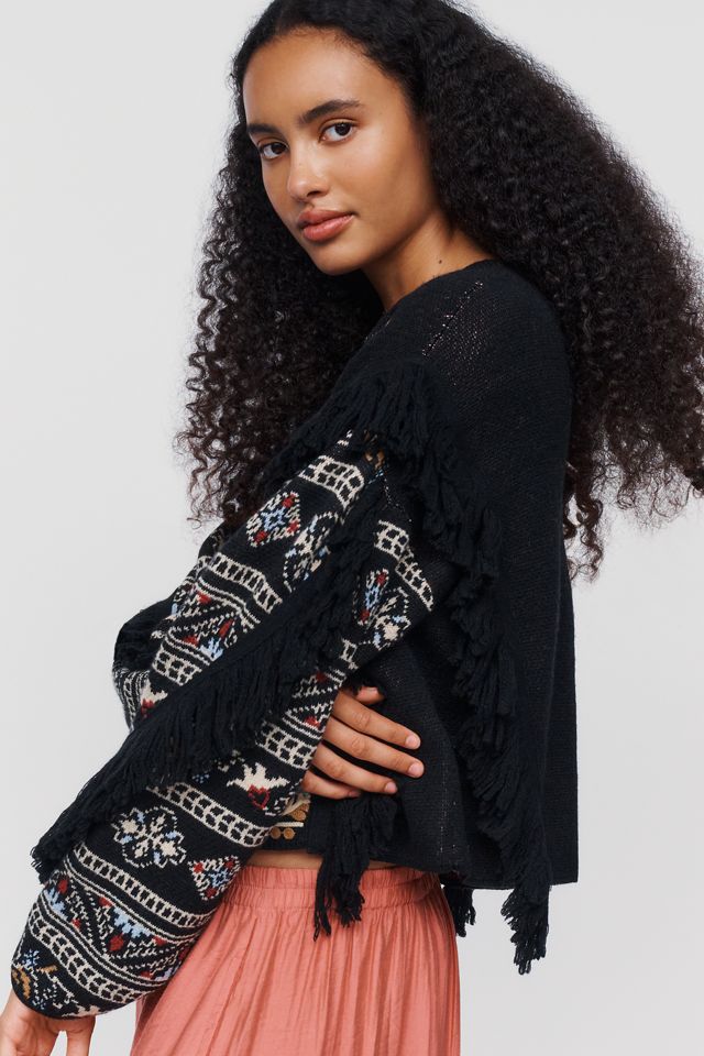 Farm Rio Love Paisley Wool Blend Top #3