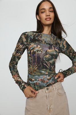 Farm Rio Petricor Long Sleeve Top