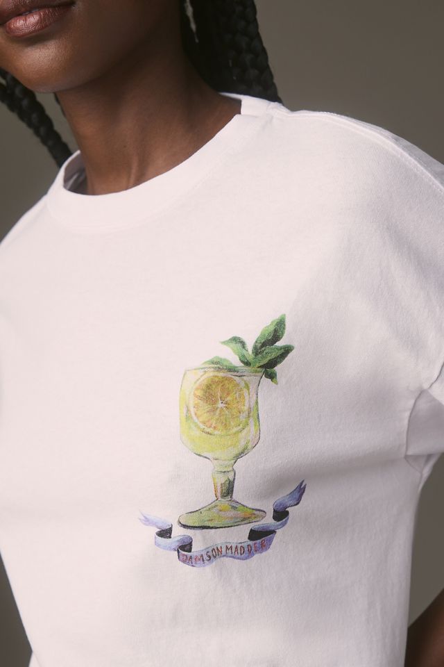マリモ！ Damson Madder Limoncello Short-Sleeve Tee | Anthropologie