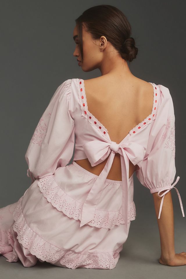 Damson Madder Rebecca Bow-Back Midi Dress #3