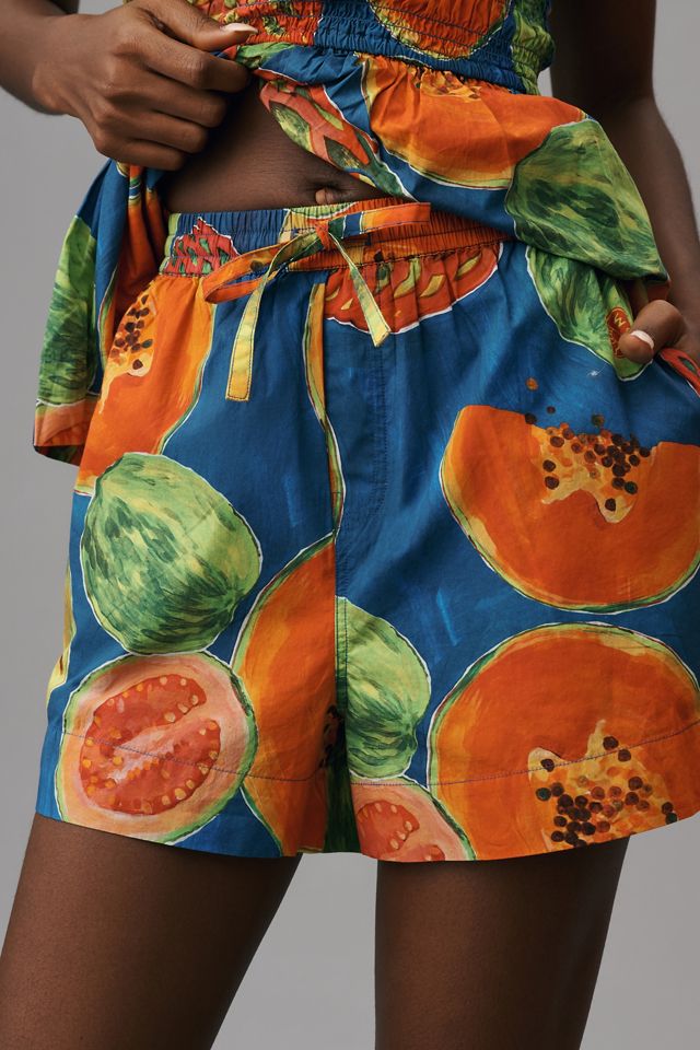 Damson Madder Pull-On Papaya Shorts #1