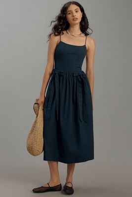 Damson Madder Faith Drop-Waist Midi Dress | Anthropologie