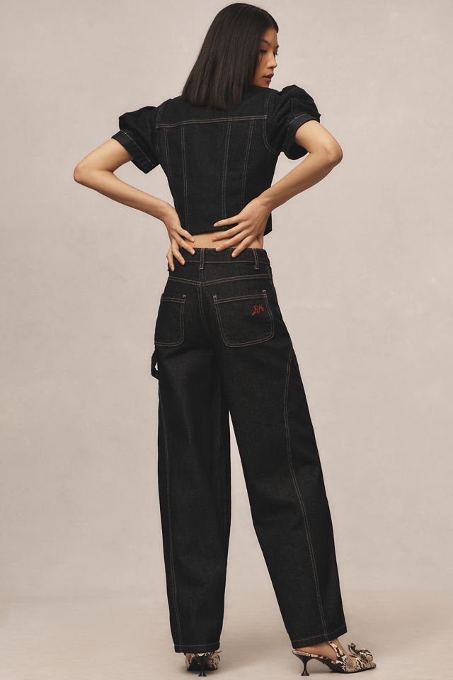 Damson Madder Dion High-Rise Wide-Leg Jeans #1
