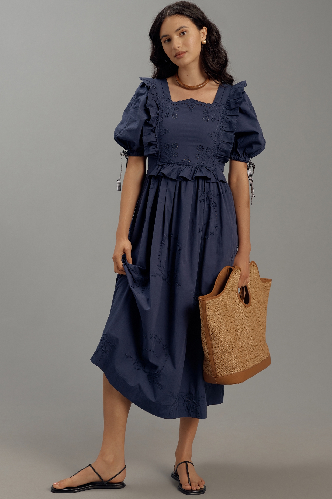 Damson Madder Rhea Midi Dress | The Summit