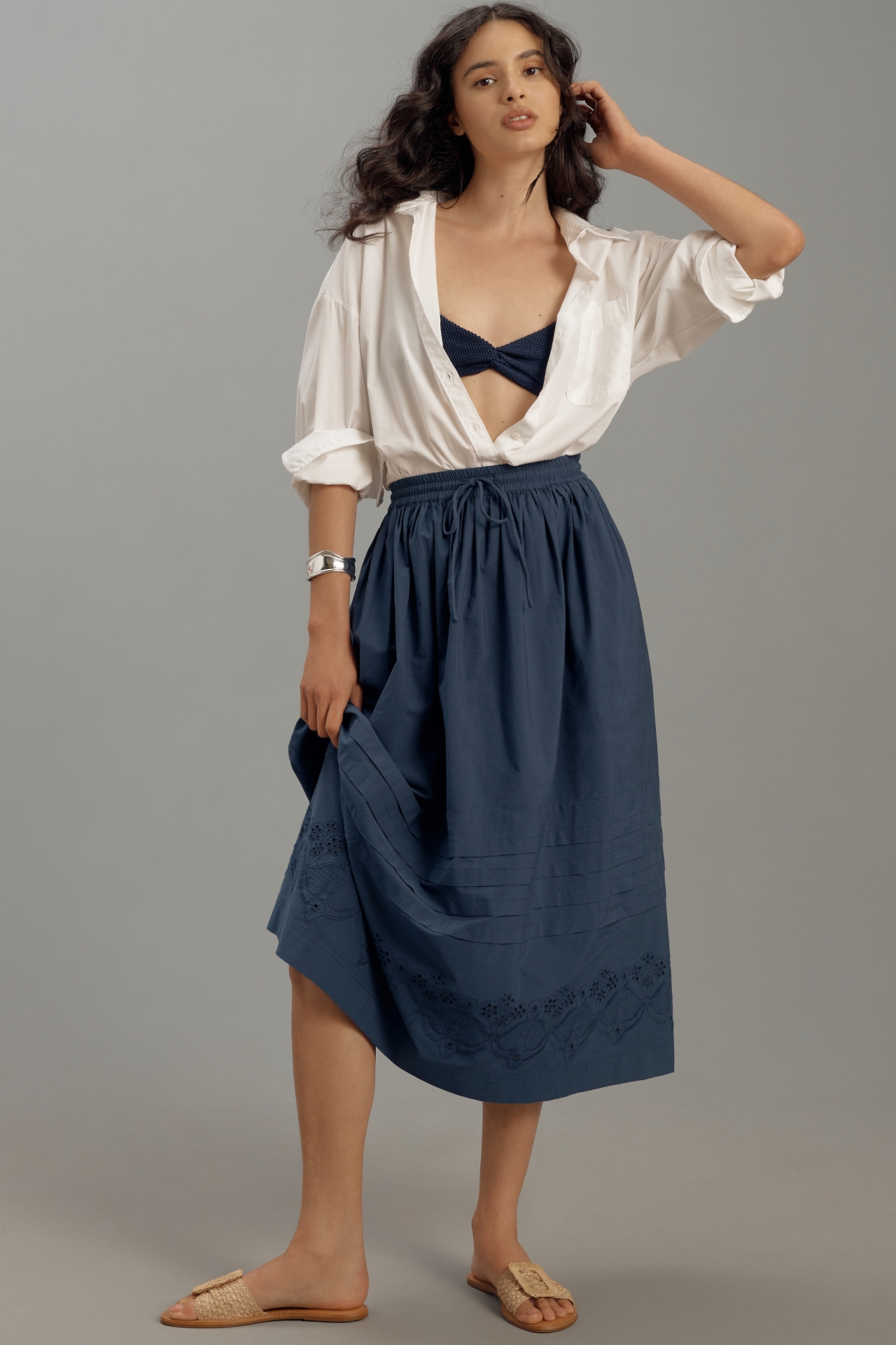 Damson Madder Kelsey Midi Skirt at MarketFair Shoppes in Princeton, NJ