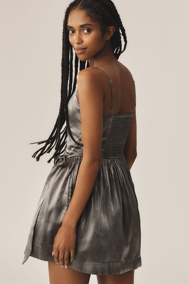 Damson Madder Penelope Metallic Mini Dress #2