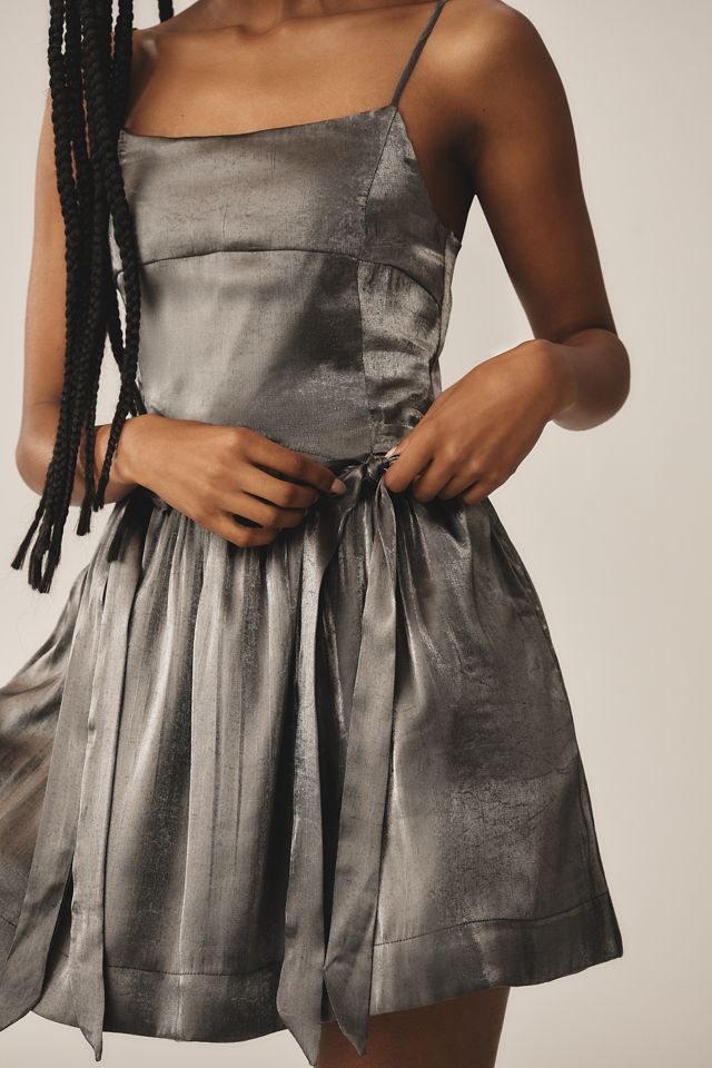 Damson Madder Penelope Metallic Mini Dress #3