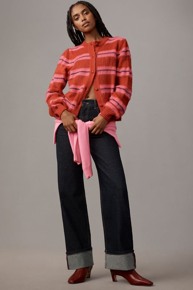 Damson Madder Cece Striped Cardigan Sweater #3