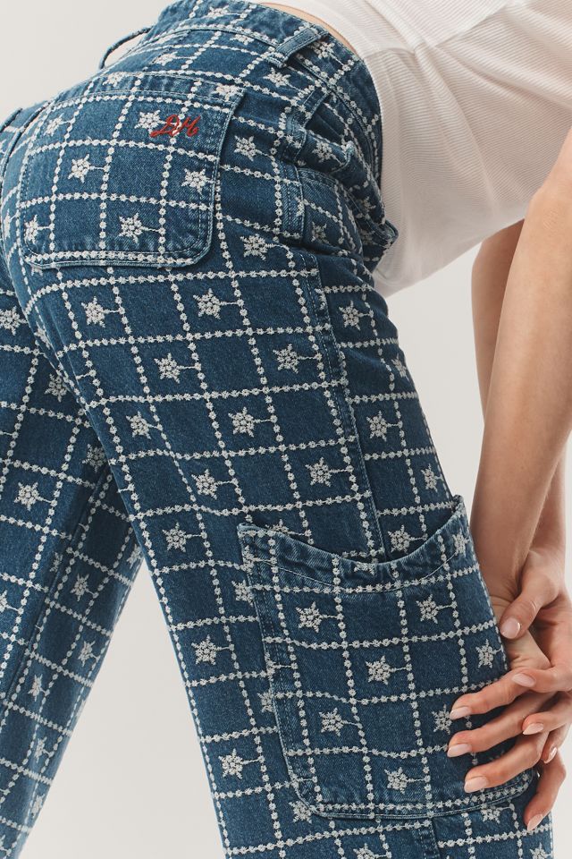 Damson Madder Drew Embroidered Cargo Jeans #3