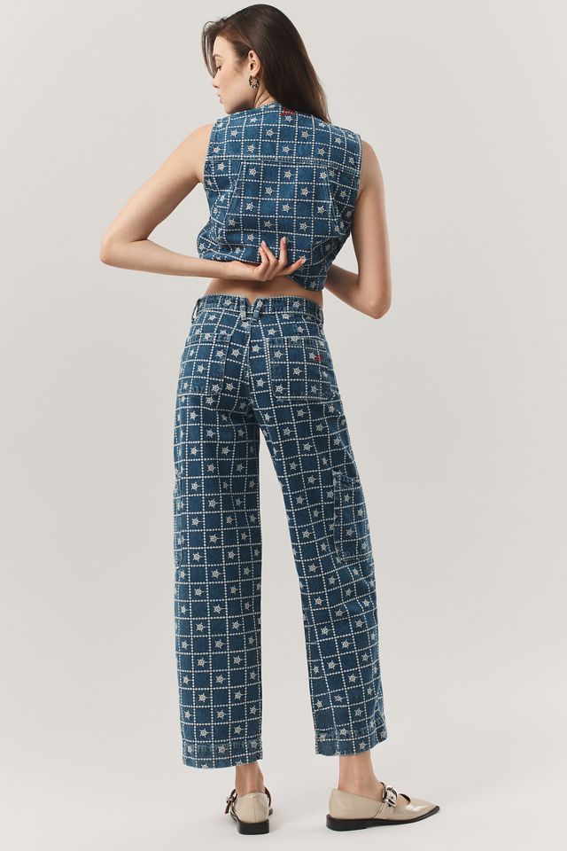 Damson Madder Drew Embroidered Cargo Jeans #4
