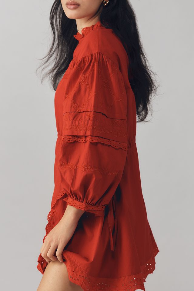 Damson Madder Clancy Long-Sleeve Mini Dress #1
