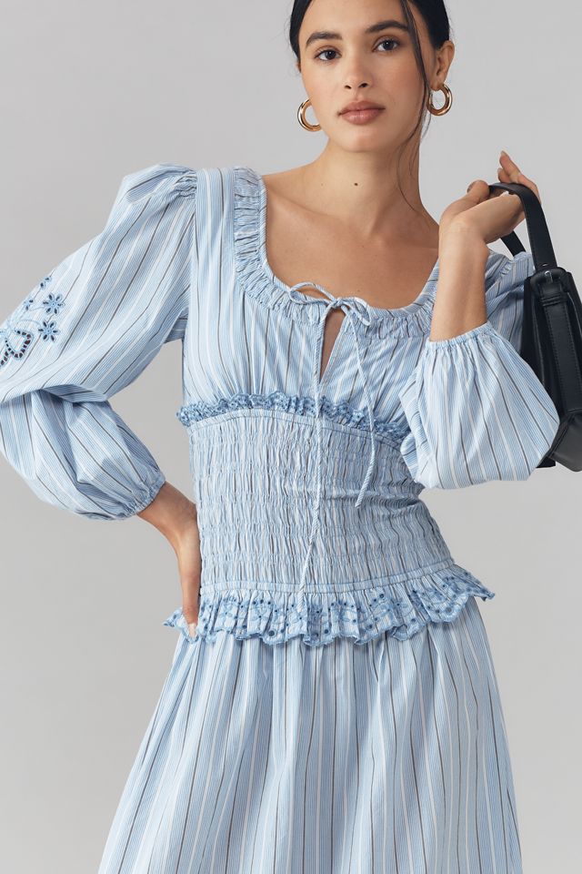 Damson Madder Nola Long-Sleeve Midi Dress #2