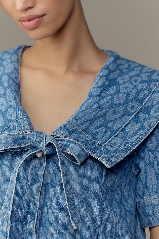 Damson Madder Goldie Denim Swing Mini Dress | Anthropologie Damson Madder Goldie Denim Swing Mini Dress | Anthropologie