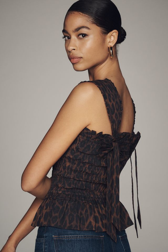 Damson Madder Tish Sleeveless Shirred Cami #1