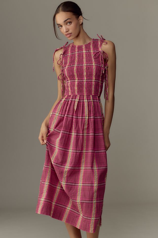 ワンピース madder madder magical sleeve check dress ON/OFF “Luna” magical sleeve check dress | madd