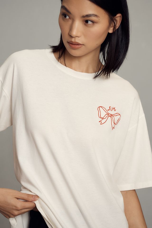 Damson Madder Bow Logo Graphic Tee #1