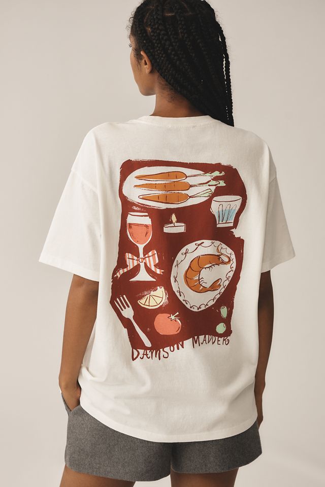 Damson Madder x Anthropologie Dinner Graphic Tee #3