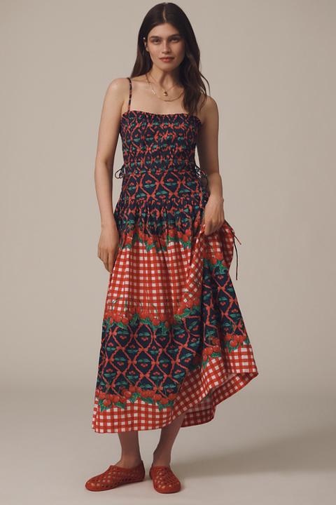 Damson Madder Kelia Sleeveless Midi Dress