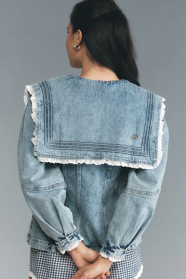 Damson Madder Broderie Sailor Denim Jacket #1