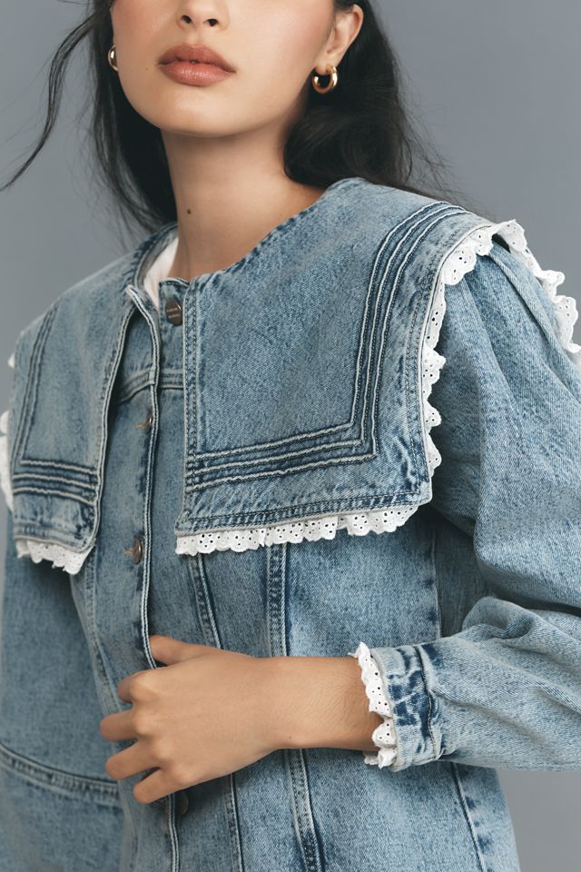 Damson Madder Broderie Sailor Denim Jacket #3