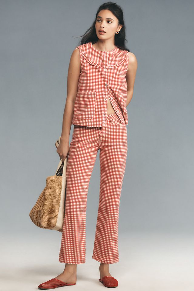 Damson Madder Kenny Kick-Flare Crop Jeans #4