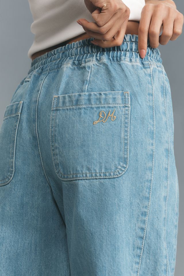 Damson Madder Felix High-Rise Pull-On Barrel Jeans