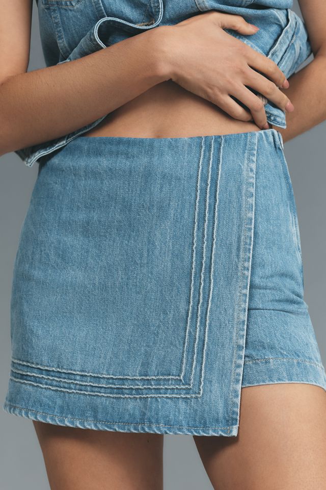 Damson Madder Rory Wrap Denim Skort #1