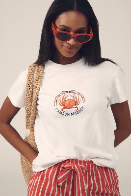 Damson Madder Crabby Bow Shrunken Graphic Tee