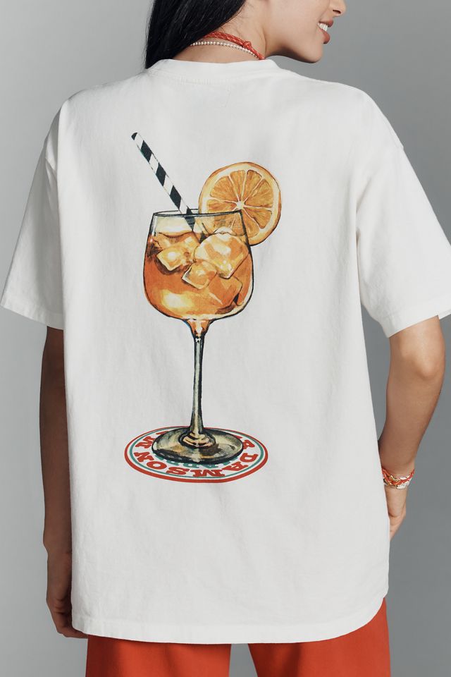 Damson Madder Spritz Boyfriend Graphic Tee #1